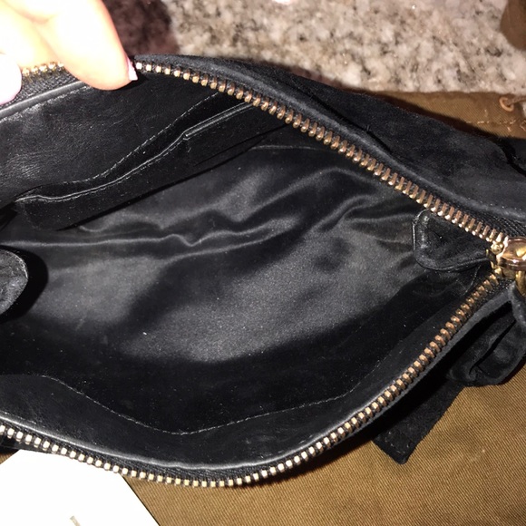 😍 Authentic GUCCI Black Suede Clutch/Wristlet - Picture 7 of 8